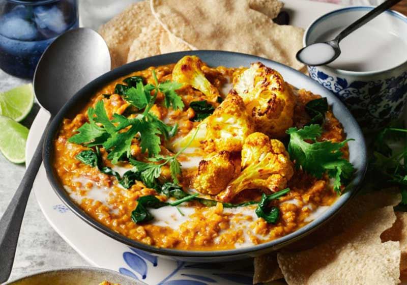 Roast Cauliflower Dahl